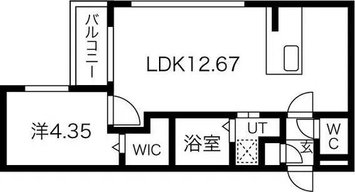 サウススクエア【4階】の間取り