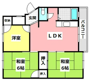 マンション沢良宜東A棟【5階】の間取り