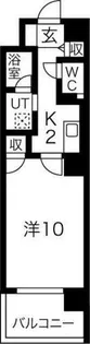 クレール北10条【6階】の間取り