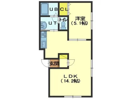 サンライズヒル【202号室】の間取り