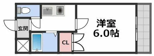ワイケーマンション【2階】の間取り