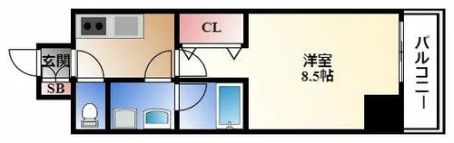 プロシード金山3【6階】の間取り