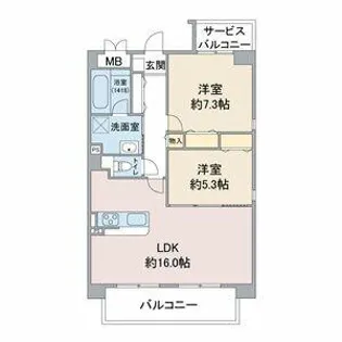 ウイル一社【3階】の間取り