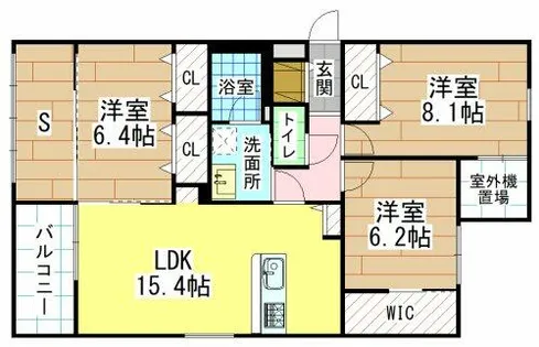 福岡県北九州市小倉北区青葉2丁目【マンション】の間取り