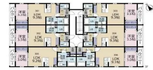 Gran【302号室】の間取り