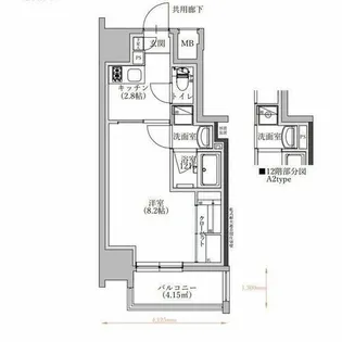 TENAS泉【2階】の間取り