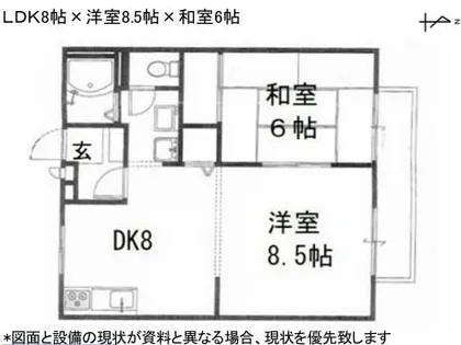 アムール安富【201号室】の間取り