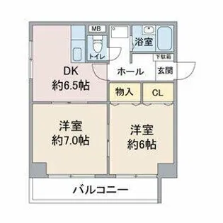 ライフステージ徳川【3階】の間取り