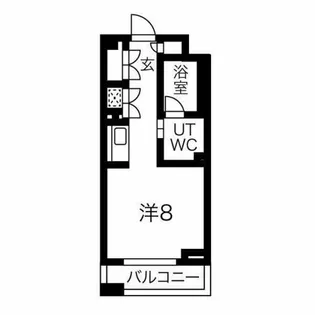 白川公園パークマンション【6階】の間取り