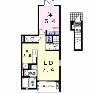 グラースM【2階】の間取り