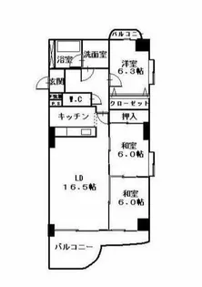 イオラニガーデン【3階】の間取り
