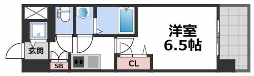 スワンズシティ大阪エスクレア【4階】の間取り