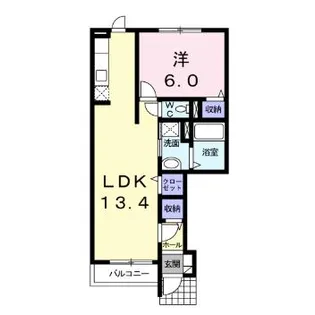 メゾンKT6号館【101号室】の間取り