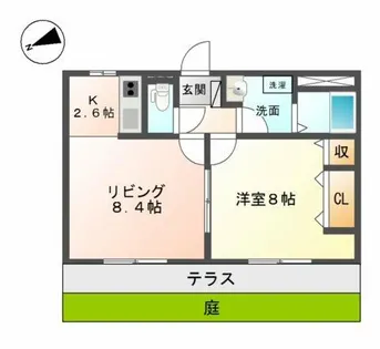 七ッ星テラス【1階】の間取り