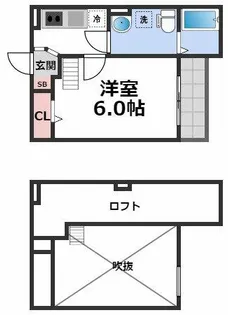 メゾンショコラE(メゾンショコライー)【2階】の間取り