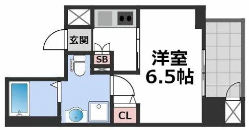 ワールドアイ大阪城EASTアドバンス【9階】の間取り