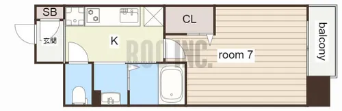 Luxe姫路(ラグゼヒメジ)【713号室】の間取り