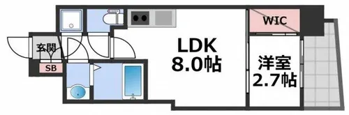 プラ・ディオ新深江【7階】の間取り