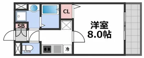 PARK HILLS玉造Kalmia【5階】の間取り