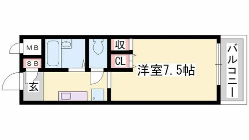 アドバンス城北【3階】の間取り