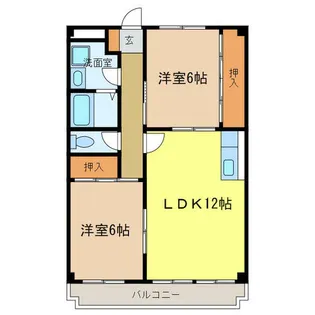 シャンブル21【2階】の間取り