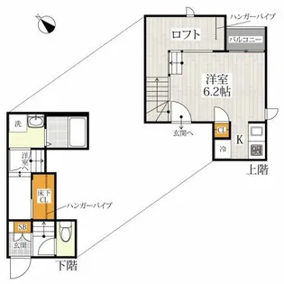 CB和白ソリエボ【1階】の間取り
