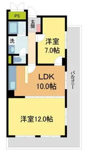 夙川台グリーンマンション【5階】の間取り