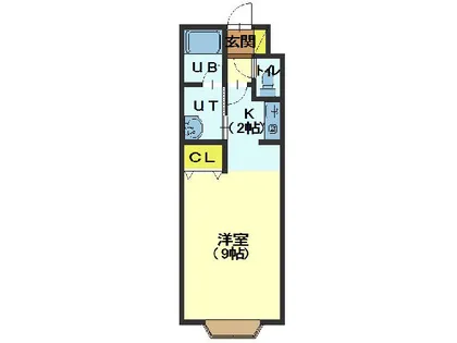 メゾンパークサイド【102号室】の間取り
