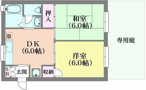 ファミール長田【1階】の間取り
