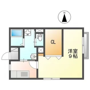 ラックハイム竹田【1階】の間取り