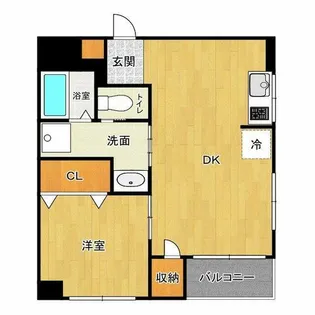 セビーヌ難波南【5階】の間取り