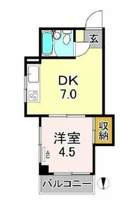 ABENO CINQ【4階】の間取り