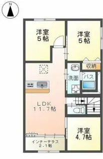 Dahlia小野原東【2階】の間取り