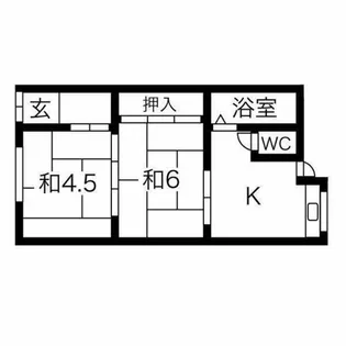 矢野文化【1階】の間取り