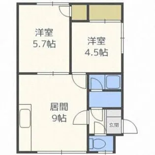 SORTE(旧フレッシュコーポ英恵)【2階】の間取り