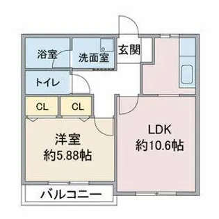 GRACE豊山【2階】の間取り