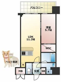 グランカーサ新大阪SOUTH【3階】の間取り