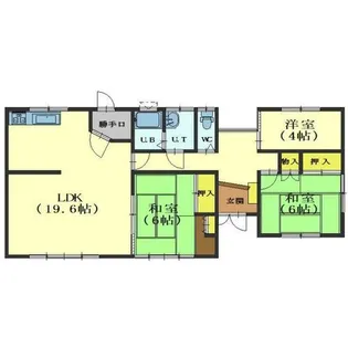 北海道函館市赤川町【一戸建】の間取り