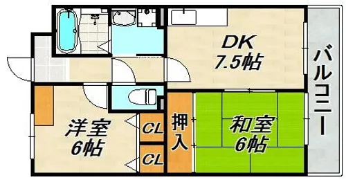 グランディア ミ・アモーレ新長田邸【3階】の間取り