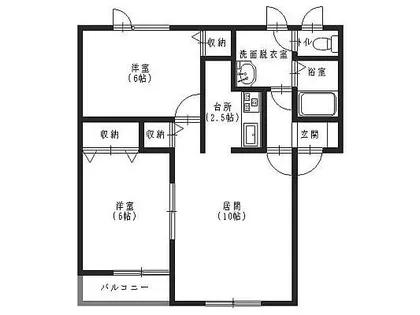 ハイセレールラディ【106号室】の間取り