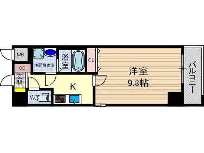 カミオン別院【6階】の間取り