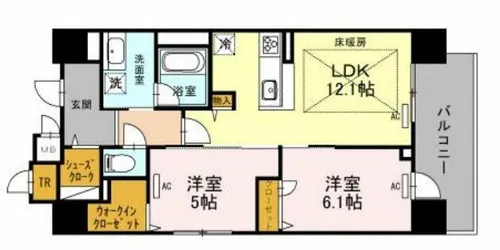 IBC Residence West【3階】の間取り