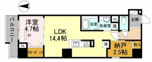 Calmtree上町台【6階】の間取り
