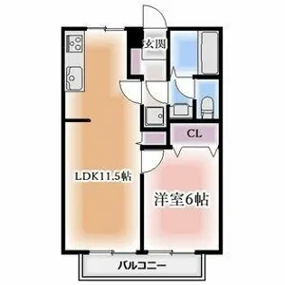 セレナードF【1階】の間取り