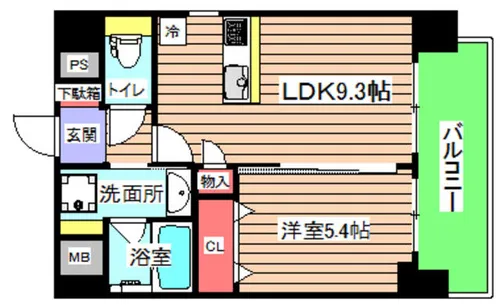 大阪府大阪市北区豊崎6丁目【マンション】の間取り