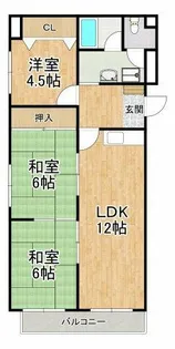 ラポール百舌鳥【2階】の間取り