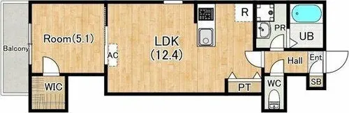 ジーメゾン今伊勢【103号室】の間取り