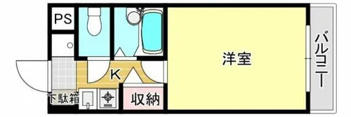 シャルム平尾【407号室】の間取り