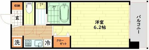エステムプラザ福島ジェネル【8階】の間取り