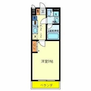 オランジュ上小阪【2階】の間取り